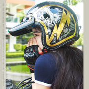 SOMAN Motorcycle Four Seasons Carbon Fiber Half Helmet, Color: FRP Matte Black(M)