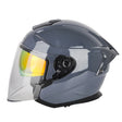 SOMAN Motorcycle Electric Bicycle Dual Lens Riding Helmet, Size: S(Cement Gray) - free shipping - PMC TechLife - Order now!