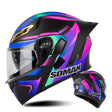 SOMAN Motorcycle Dual Lens Riding Peel-Off Full Coverage Helmet, Size: L(Sapphire Vision) - free shipping - PMC TechLife - Order now!