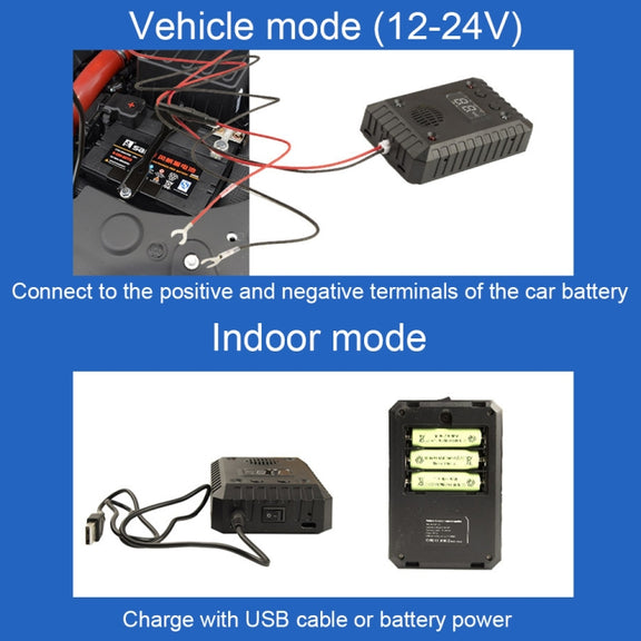 SJZ-021 Car Ultrasonic Rat Repeller Car Engine Mouse Repellent with Battery