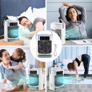 CF008 Mini Household Humidification Spray Air Cooler USB Plug-in Portable Air Conditioner Fan(White)