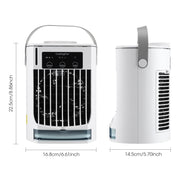 CF008 Mini Household Humidification Spray Air Cooler USB Plug-in Portable Air Conditioner Fan(White)