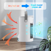 CF008 Mini Household Humidification Spray Air Cooler USB Plug-in Portable Air Conditioner Fan(White)