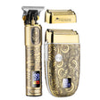 Men Bald Haircut 2 In 1 Electric Hair Clipper Waterproof Set(Gold) - free shipping - PMC TechLife - Order now!