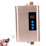 EU Plug 4000W Electric Water Heater With Remote Control Adjustable Temperate(White)