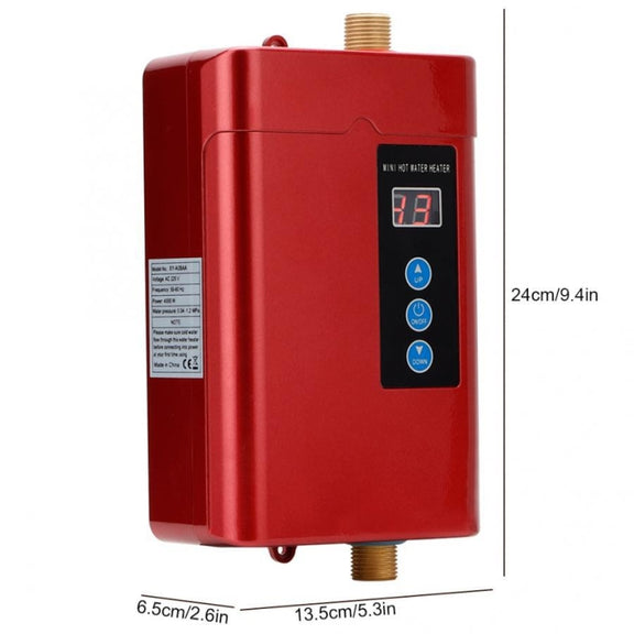 AU Plug 4000W Electric Water Heater With Remote Control Adjustable Temperate(Gold)