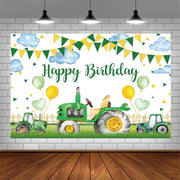 150x210cm Farm Tractor Photography Backdrop Cloth Birthday Party Decoration Supplies