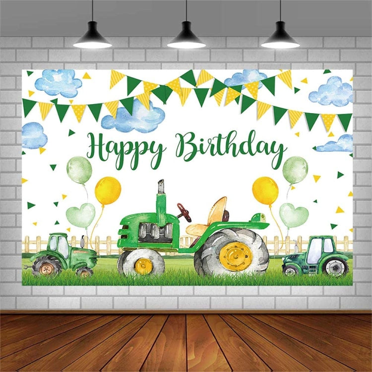 150x210cm Farm Tractor Photography Backdrop Cloth Birthday Party Decoration Supplies