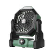 Outdoor Infinitely Variable Speed Portable Large Wind Charging Camping Lighting Fan(Black Green) - Electric Fans by PMC TechLife | Online Shopping South Africa | PMC TechLife | Buy Now Pay Later Mobicred