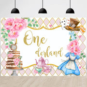 210x180cm Tea Party Tea Cup Teapot Birthday Backdrop Cloth