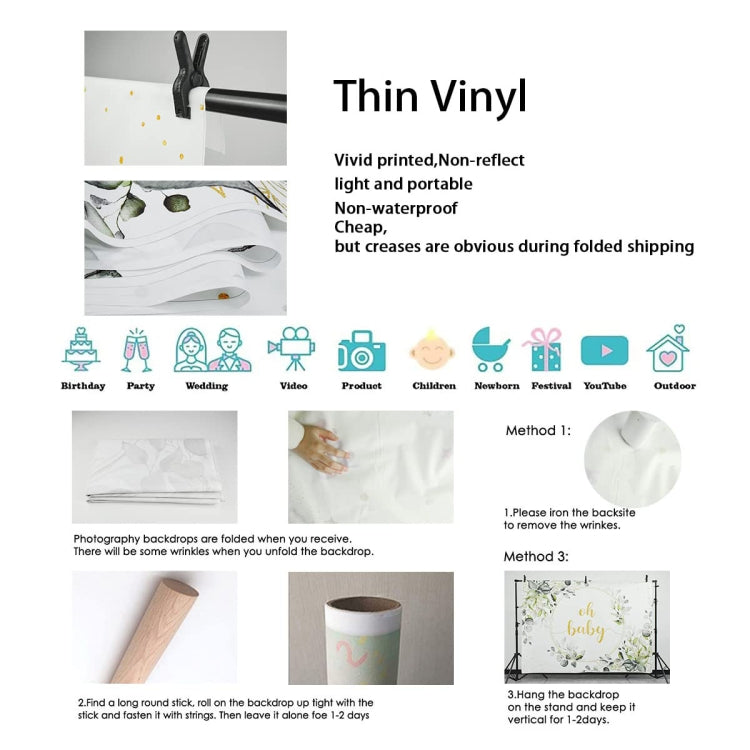 210x180cm Tea Party Tea Cup Teapot Birthday Backdrop Cloth