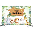 210x150cm Animal Kids Birthday Party Backdrop Cloth Tapestry Decoration Backdrop Banner Cloth - Birthday Party by PMC TechLife | Online Shopping South Africa | PMC TechLife