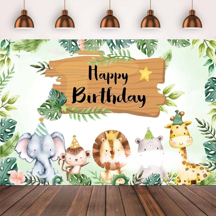 210x150cm Animal Kids Birthday Party Backdrop Cloth Tapestry Decoration Backdrop Banner Cloth