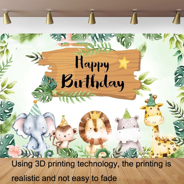 210x150cm Animal Kids Birthday Party Backdrop Cloth Tapestry Decoration Backdrop Banner Cloth