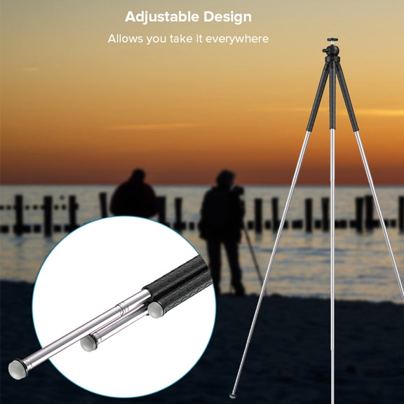APEXEL APL-JJ09 Mobile Selfie Live Streaming Portable Stretch Telephoto Tripod(Black)