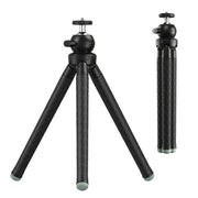 APEXEL APL-JJ09 Mobile Selfie Live Streaming Portable Stretch Telephoto Tripod(Black)