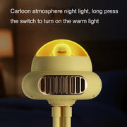 Shaking Head Stroller Fan Leafless Octopus Mute Portable Mini Fan Normal Version (Yellow)