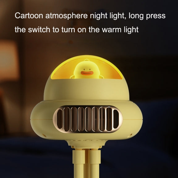 Shaking Head Stroller Fan Leafless Octopus Mute Portable Mini Fan Normal Version (Yellow)