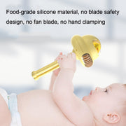 Shaking Head Stroller Fan Leafless Octopus Mute Portable Mini Fan Normal Version (Yellow)