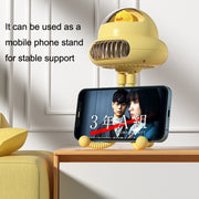 Shaking Head Stroller Fan Leafless Octopus Mute Portable Mini Fan Normal Version (Yellow)
