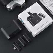 1 In 2 Wireless Collar Wheat With Charging Warehouse Phone Live Broadcast Interview Noise Reduction Collar Microphone(8 Pin Interface)