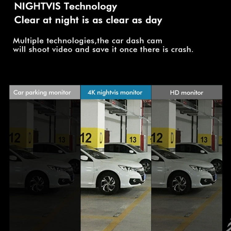 Anytek Q3 4K Driving Recorder WiFi Dual Record Night Vision Sensor Mobile Detection Recorder