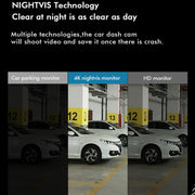 Anytek Q3 4K Driving Recorder WiFi Dual Record Night Vision Sensor Mobile Detection Recorder