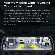 Anytek M12+ 9.66 Inch Large Screen Dual-Record Driving Recorder 2K Touch Screen Parking Video Reversing Image