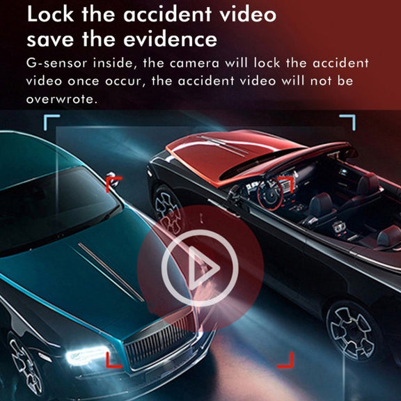 Anytek M12+ 9.66 Inch Large Screen Dual-Record Driving Recorder 2K Touch Screen Parking Video Reversing Image