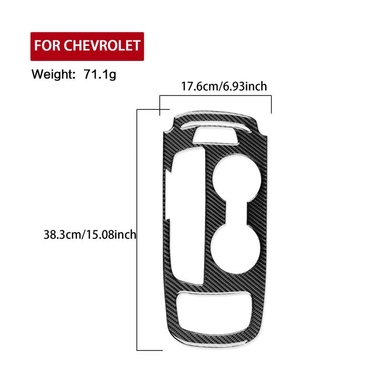 For Chevrolet Malibu 2016-2024 B Model Left-hand Drive Gear Panel Sticker(Black)