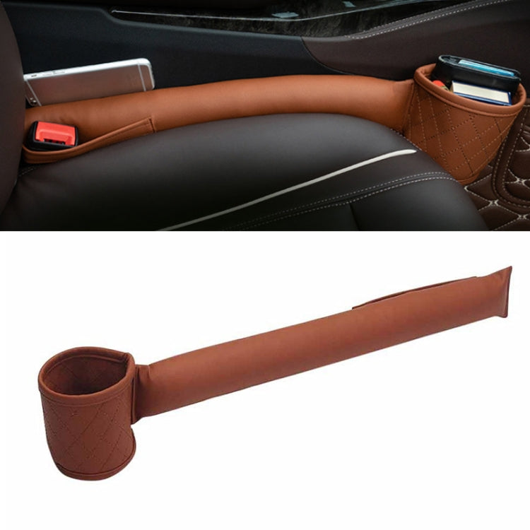 Car Seat Gap Leak-Proof Plugs Debris Storage Bag, Color: Brown Co-pilot
