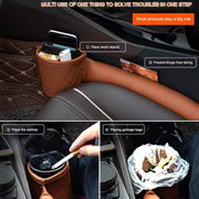 Car Seat Gap Leak-Proof Plugs Debris Storage Bag, Color: Gray Principal Driver