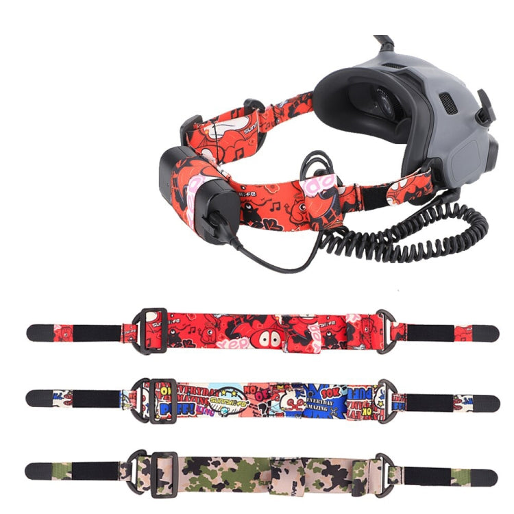 Sunnylife TD487 For DJI Avata / FPV Goggles V2 Color Headband Fixed Elastic Strap(Camouflage)