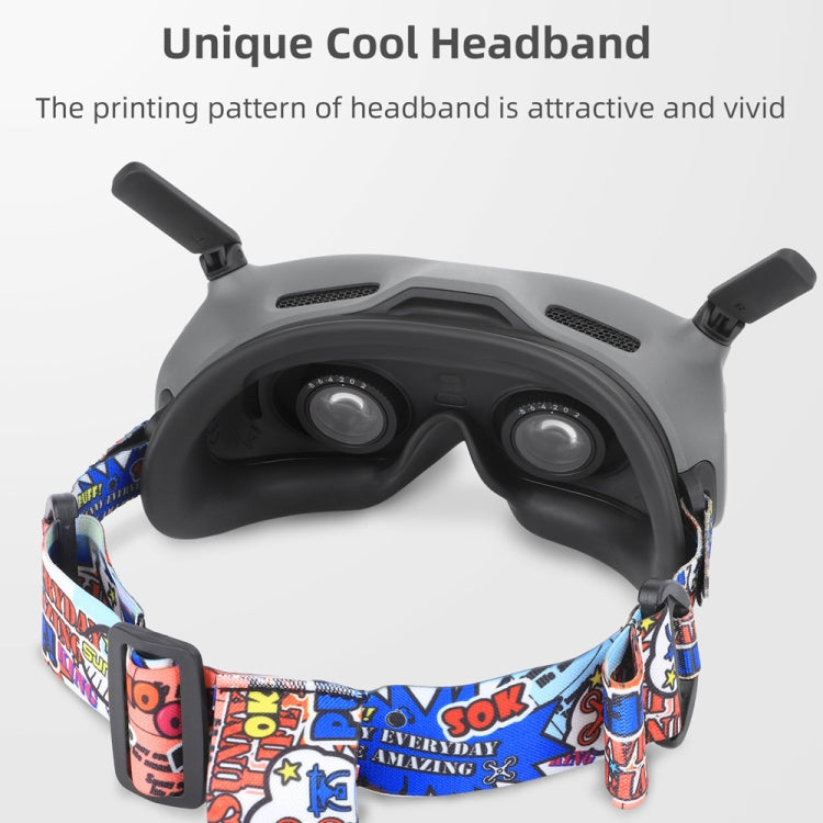 Sunnylife TD487 For DJI Avata / FPV Goggles V2 Color Headband Fixed Elastic Strap(Camouflage)