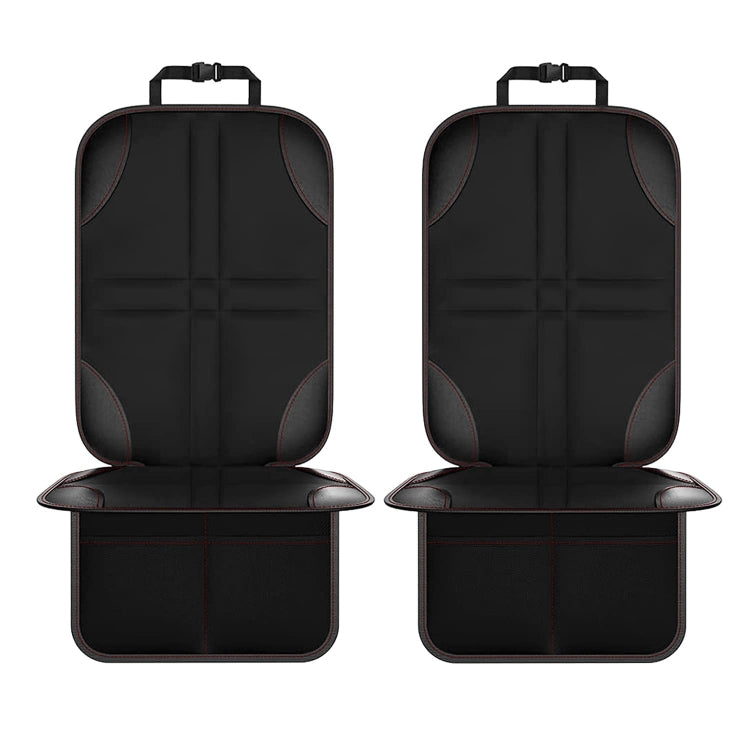 2pcs Child Car Seat Protector Non-Slip Base Material + Water-resistant 600D Fabric(Red Line)