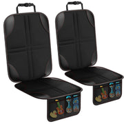 2pcs Child Car Seat Protector Non-Slip Base Material + Water-resistant 600D Fabric(Red Line)