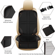 2pcs Child Car Seat Protector Non-Slip Base Material + Water-resistant 600D Fabric(Red Line)