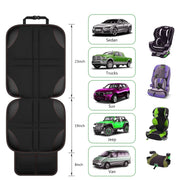 2pcs Child Car Seat Protector Non-Slip Base Material + Water-resistant 600D Fabric(Red Line)