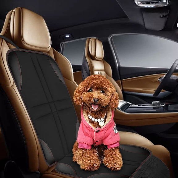 2pcs Child Car Seat Protector Non-Slip Base Material + Water-resistant 600D Fabric(Red Line)
