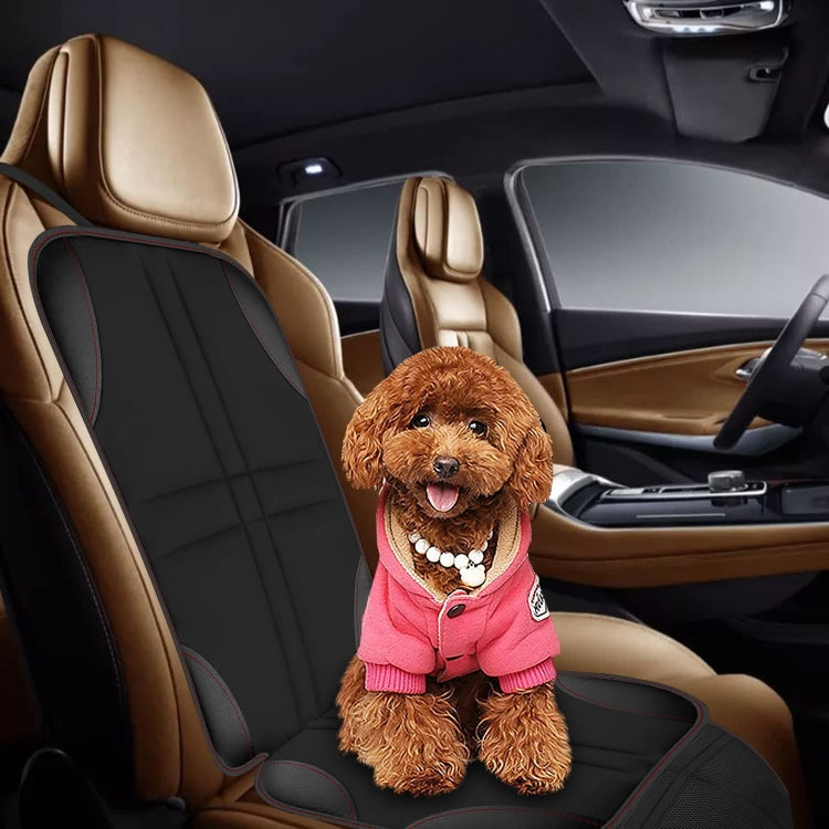 2pcs Child Car Seat Protector Non-Slip Base Material + Water-resistant 600D Fabric(Red Line)