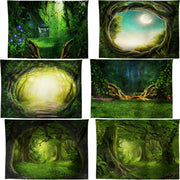 Dream Forest Series Party Banquet Decoration Tapestry Photography Background Cloth, Size: 150x100cm(D)