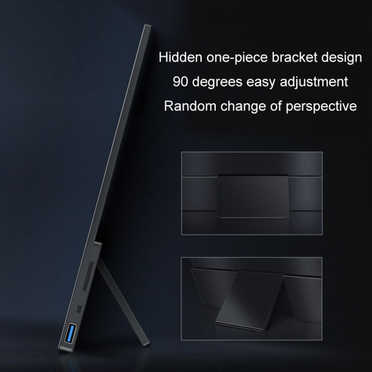 15.6 inch Ordinary Version 4K Portable External Extended Screen Display For Switch/PS5/Mobile Phone/Computer(UK Plug)