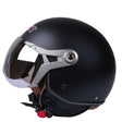 GXT Electric Vehicle Half Cover Helmet Four Seasons Retro Helmet, Size: XL(Matte Black) - free shipping - PMC TechLife - Order now!