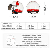 GXT Electric Vehicle Half Cover Helmet Four Seasons Retro Helmet, Size: L(Cold Gray)