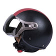 GXT Electric Vehicle Half Cover Four Seasons Retro Helmet, Size: XL(Black Red) - free shipping - PMC TechLife - Order now!