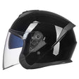GXT Electric Vehicle Four Seasons Sun Protection & Windshield Double Lens Helmet, Size: M(Bright Black) - free shipping - PMC TechLife - Order now!