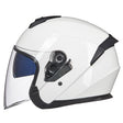 GXT Electric Vehicle Four Seasons Sun Protection & Windshield Double Lens Helmet, Size: L(Bright White) - Helmets by GXT | Online Shopping South Africa | PMC TechLife | Buy Now Pay Later Mobicred