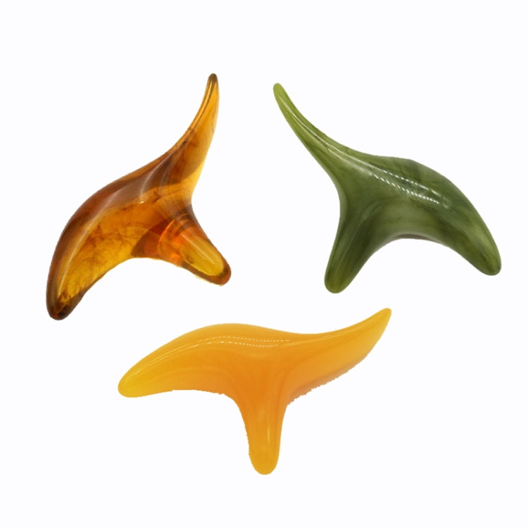 Secret Wax Triangle Sparrow Massager Point Pressing Point Meridian Stick(Amber)
