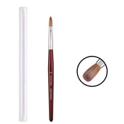 Red Wood Handle Kolinsky Hair Nail Art Brush No. 8