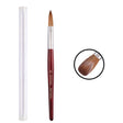 Red Wood Handle Kolinsky Hair Nail Art Brush No. 20 - free shipping - PMC Jewellery - Order now!